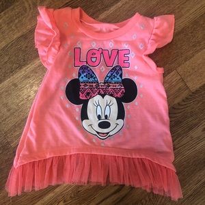 Size 12 month.  Disney Minnie top.